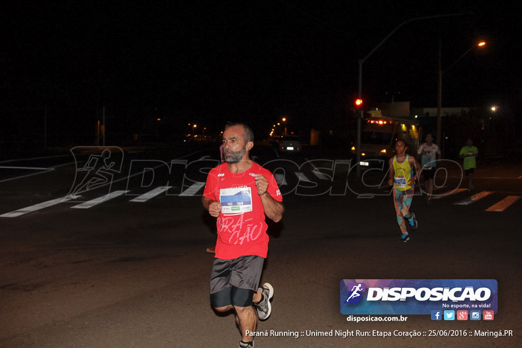 Unimed Night Run: Etapa Coração :: Paraná Running 2016