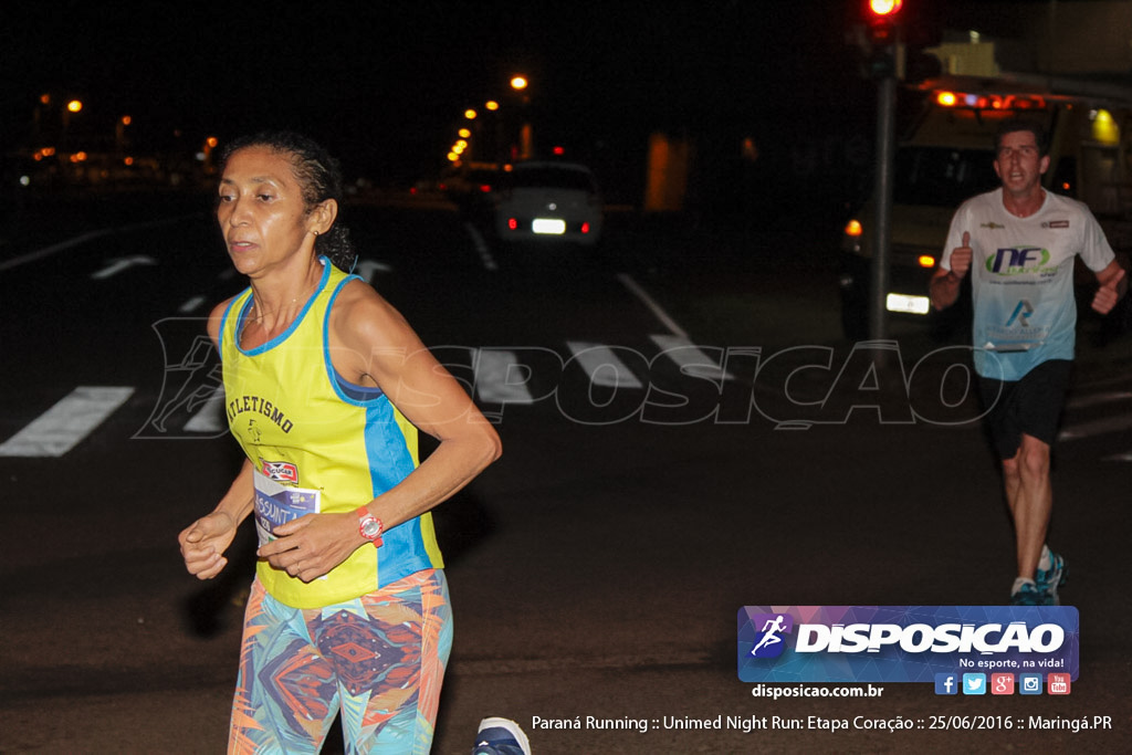 Unimed Night Run: Etapa Coração :: Paraná Running 2016