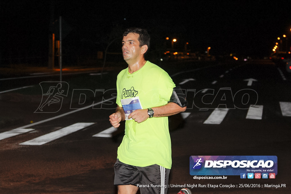 Unimed Night Run: Etapa Coração :: Paraná Running 2016