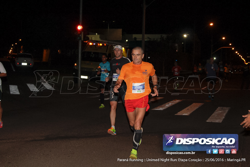 Unimed Night Run: Etapa Coração :: Paraná Running 2016