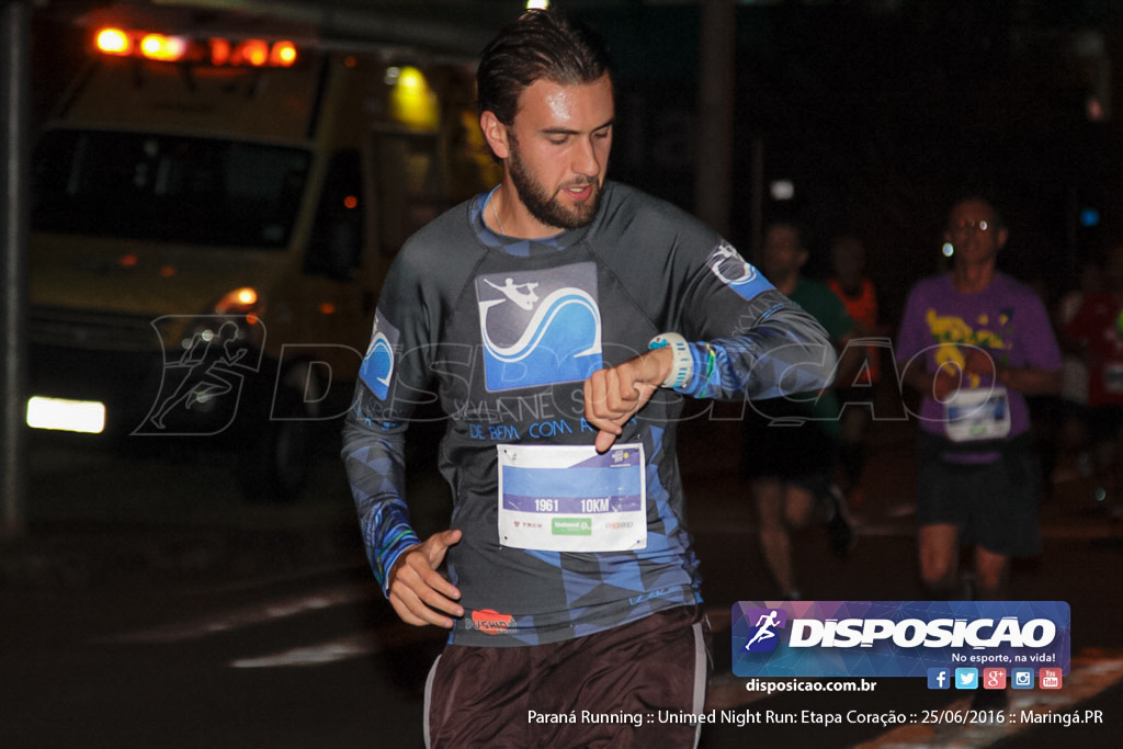 Unimed Night Run: Etapa Coração :: Paraná Running 2016