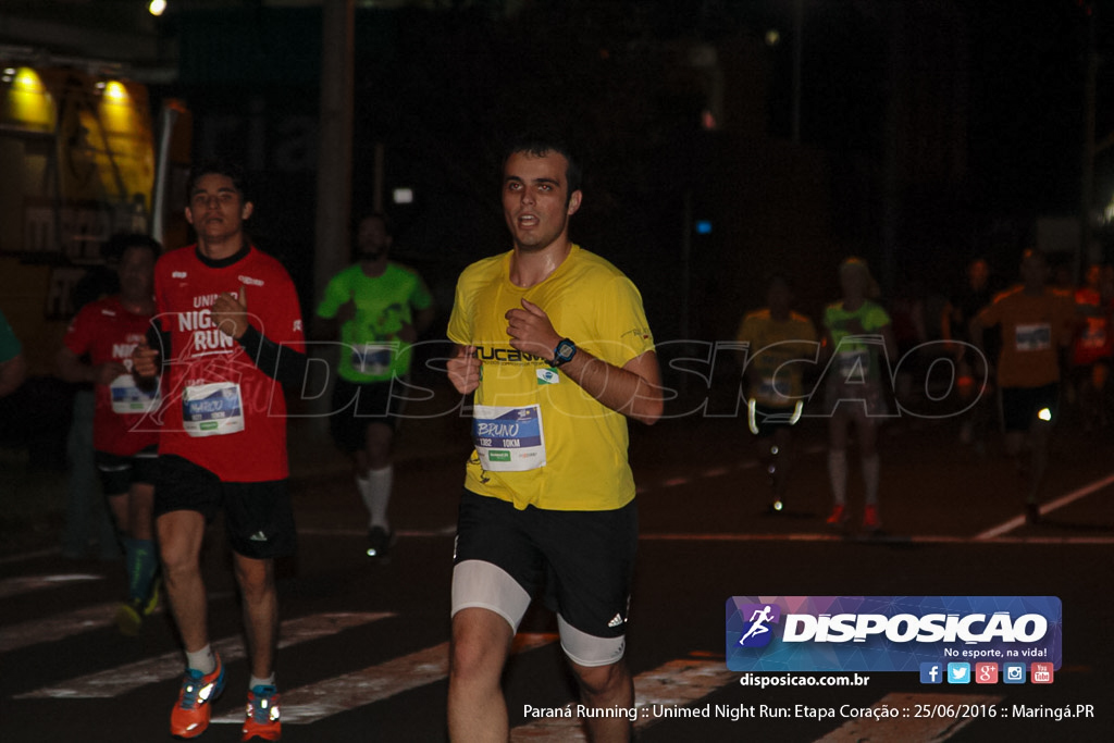 Unimed Night Run: Etapa Coração :: Paraná Running 2016