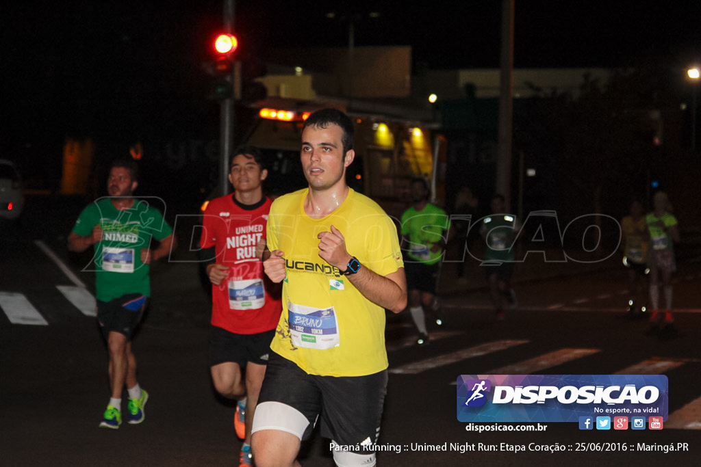 Unimed Night Run: Etapa Coração :: Paraná Running 2016