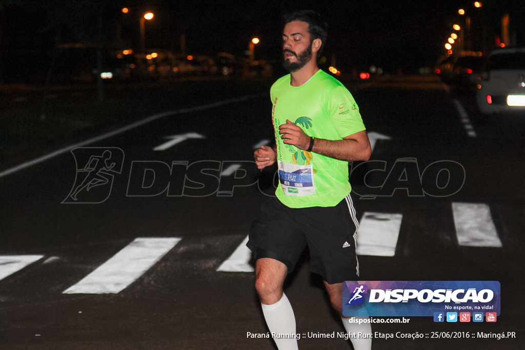 Unimed Night Run: Etapa Coração :: Paraná Running 2016