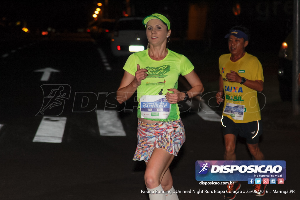 Unimed Night Run: Etapa Coração :: Paraná Running 2016