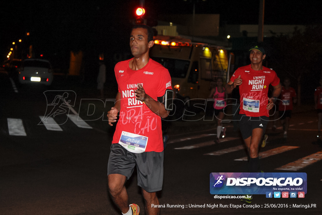 Unimed Night Run: Etapa Coração :: Paraná Running 2016