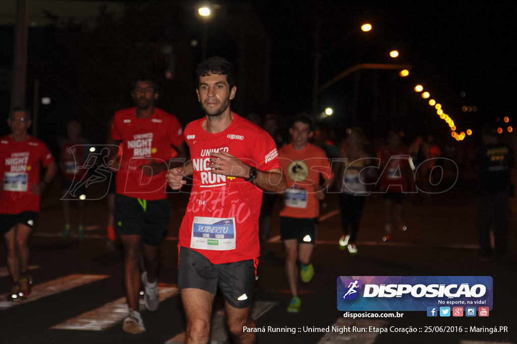 Unimed Night Run: Etapa Coração :: Paraná Running 2016