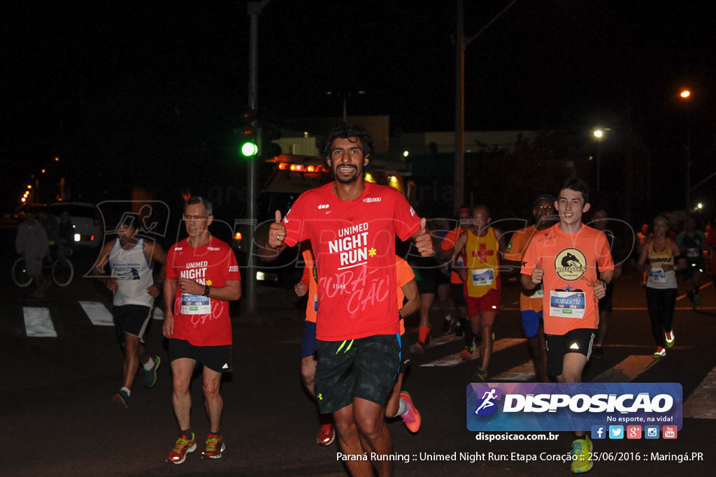 Unimed Night Run: Etapa Coração :: Paraná Running 2016