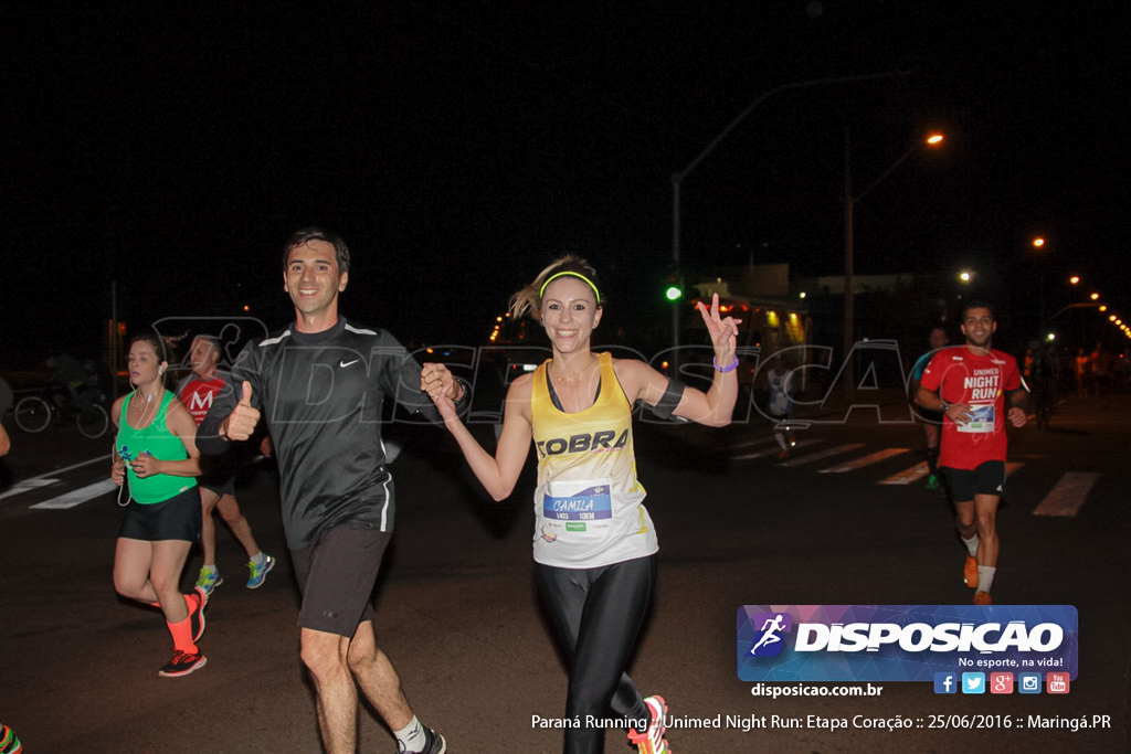 Unimed Night Run: Etapa Coração :: Paraná Running 2016