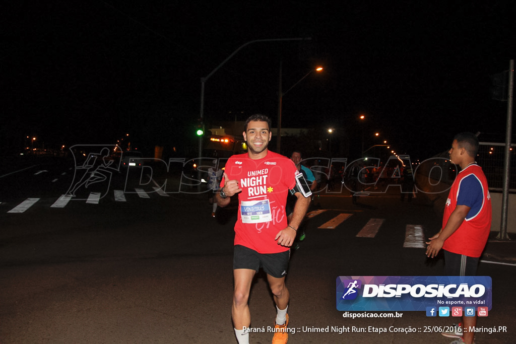 Unimed Night Run: Etapa Coração :: Paraná Running 2016