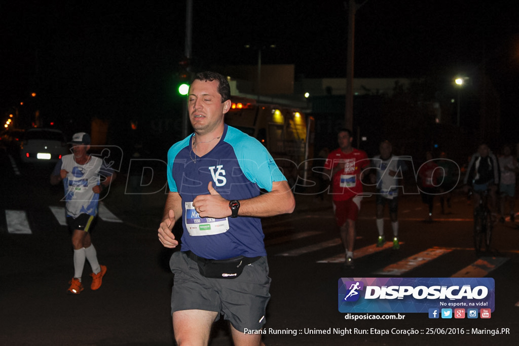 Unimed Night Run: Etapa Coração :: Paraná Running 2016