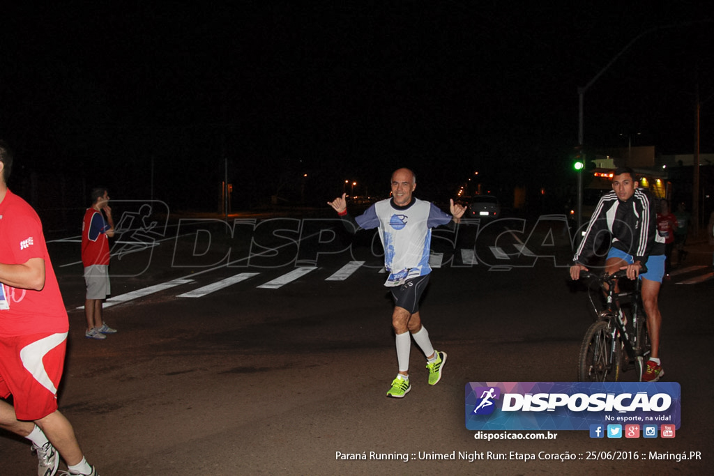 Unimed Night Run: Etapa Coração :: Paraná Running 2016