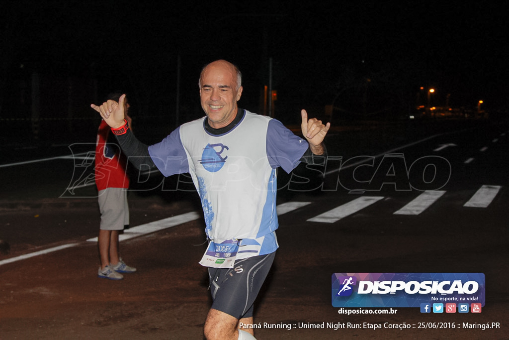 Unimed Night Run: Etapa Coração :: Paraná Running 2016