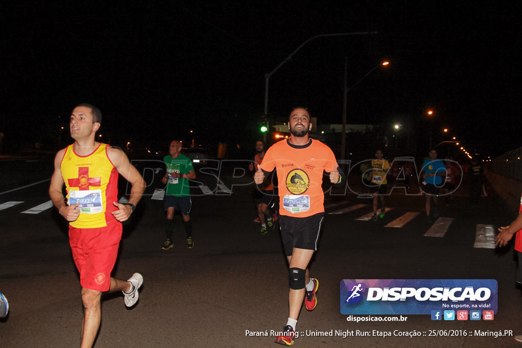 Unimed Night Run: Etapa Coração :: Paraná Running 2016