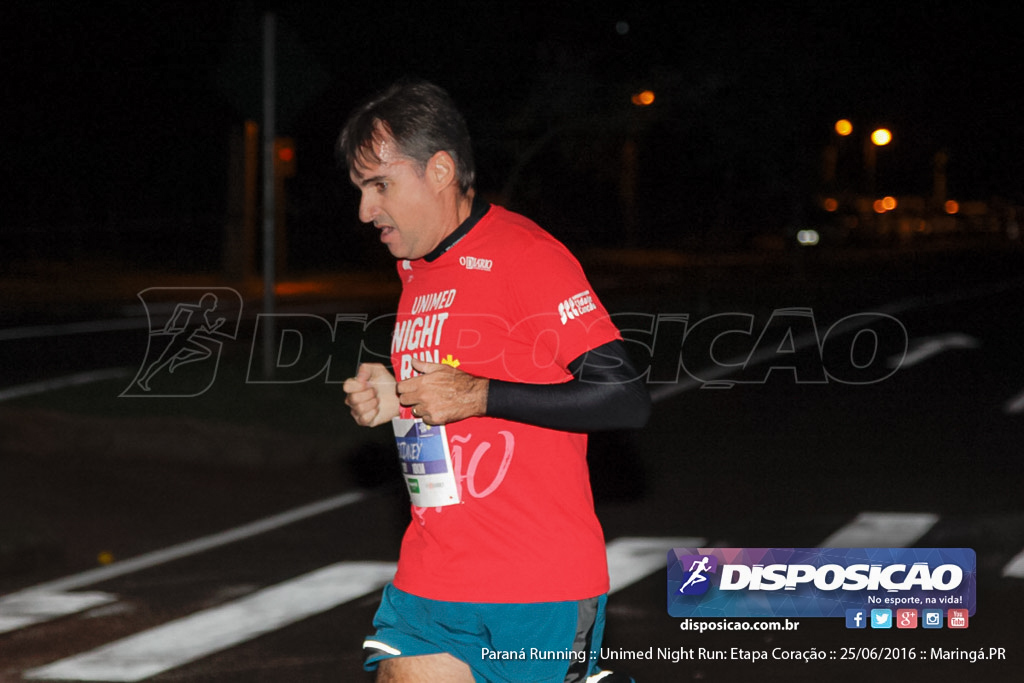 Unimed Night Run: Etapa Coração :: Paraná Running 2016