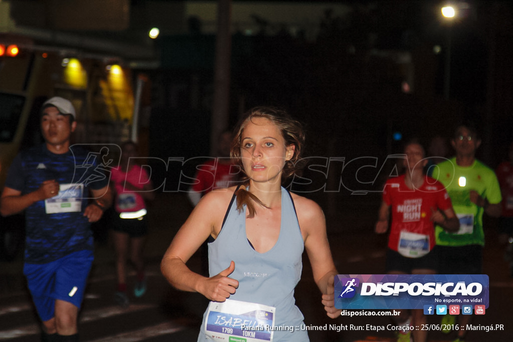 Unimed Night Run: Etapa Coração :: Paraná Running 2016