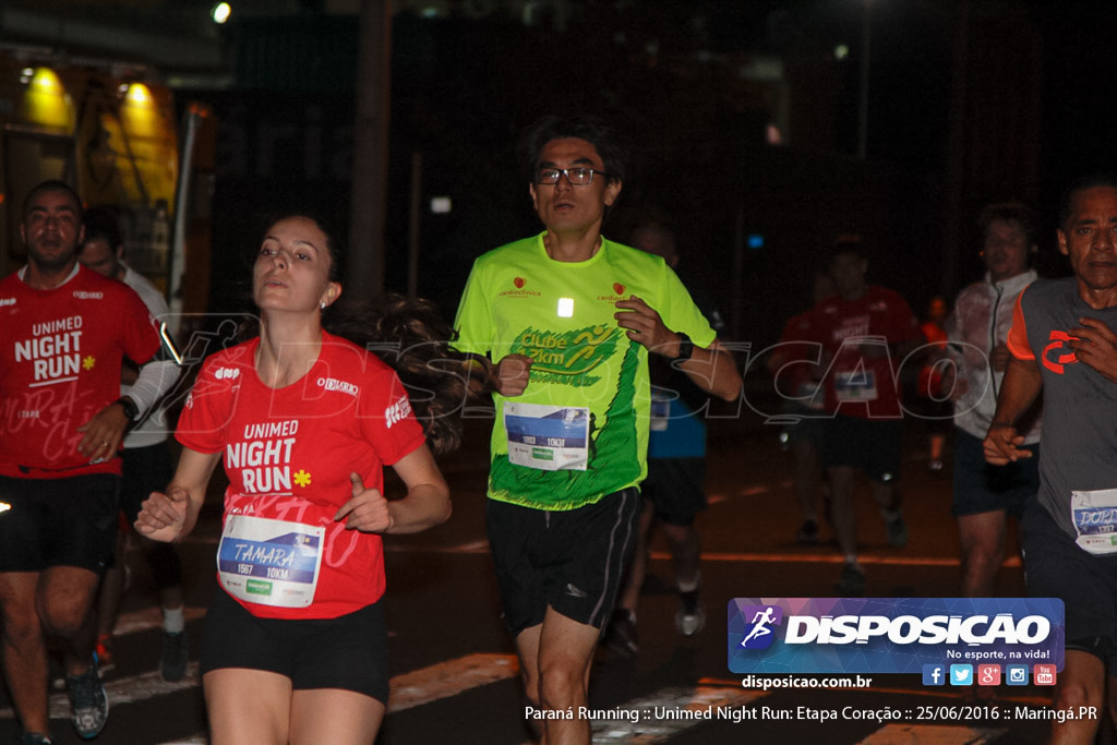 Unimed Night Run: Etapa Coração :: Paraná Running 2016