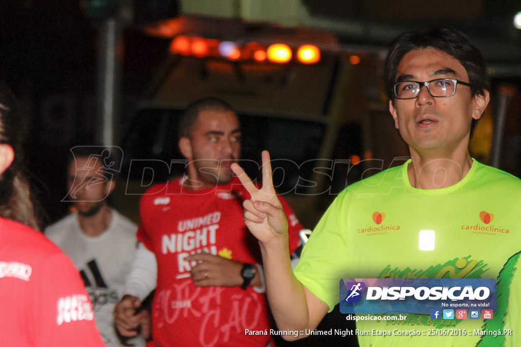 Unimed Night Run: Etapa Coração :: Paraná Running 2016