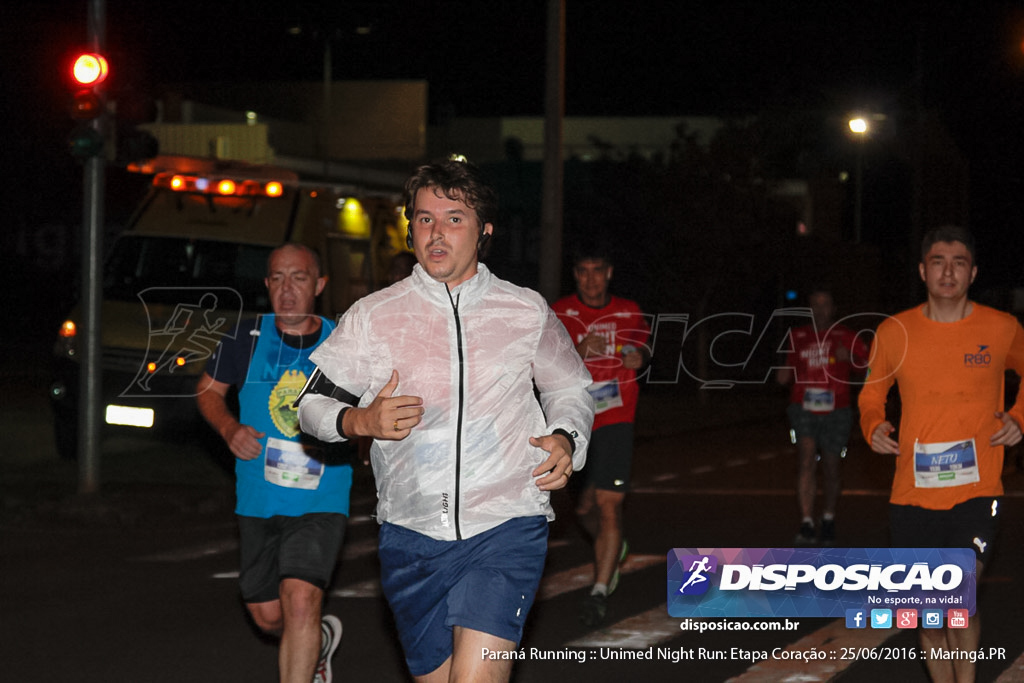 Unimed Night Run: Etapa Coração :: Paraná Running 2016