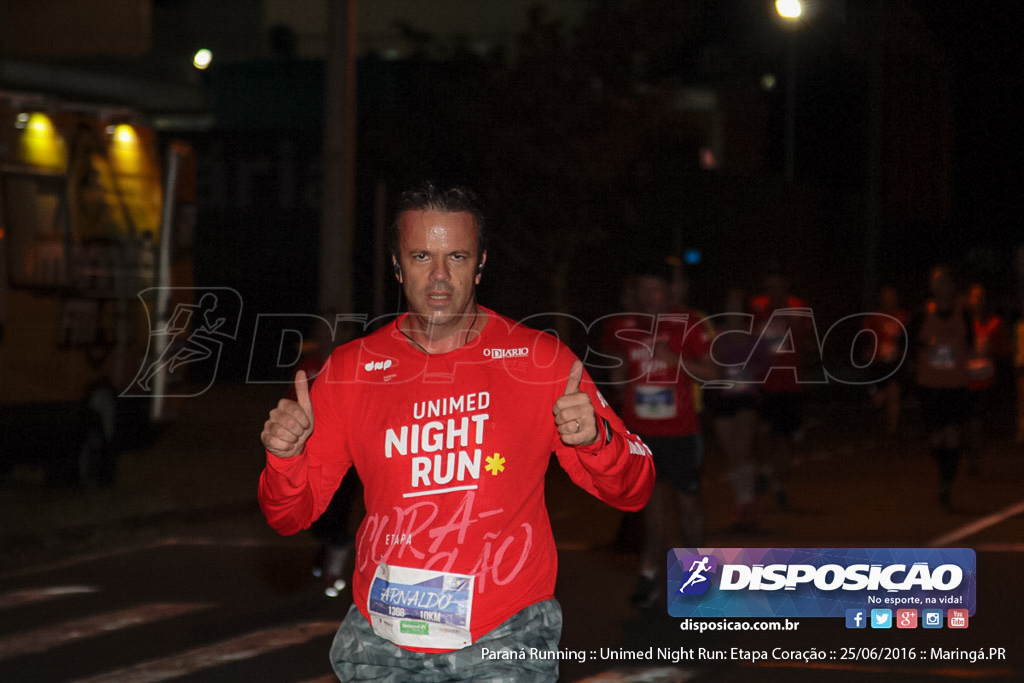 Unimed Night Run: Etapa Coração :: Paraná Running 2016