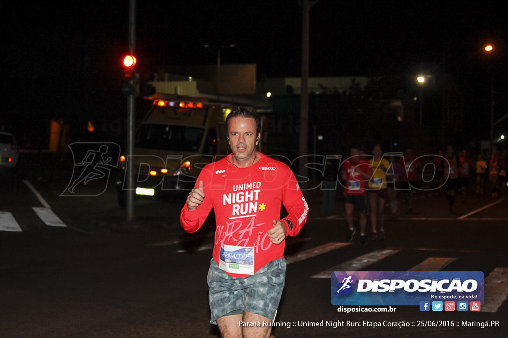 Unimed Night Run: Etapa Coração :: Paraná Running 2016