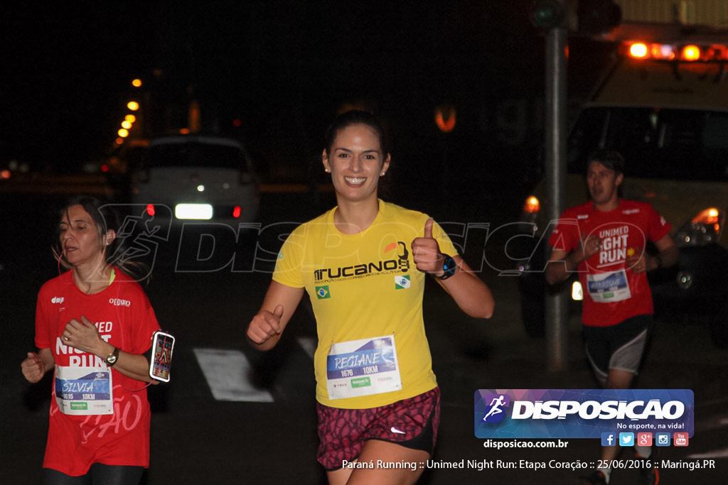 Unimed Night Run: Etapa Coração :: Paraná Running 2016