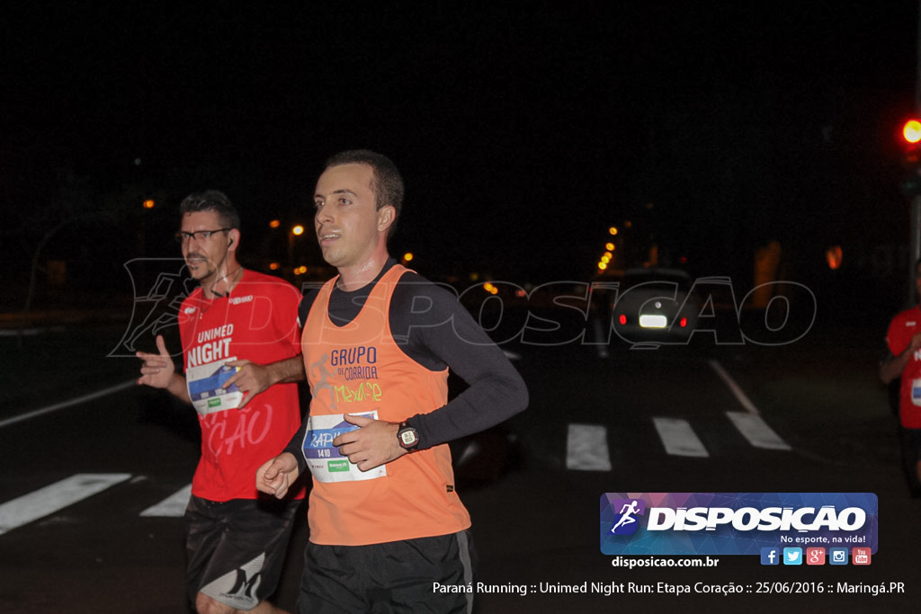 Unimed Night Run: Etapa Coração :: Paraná Running 2016