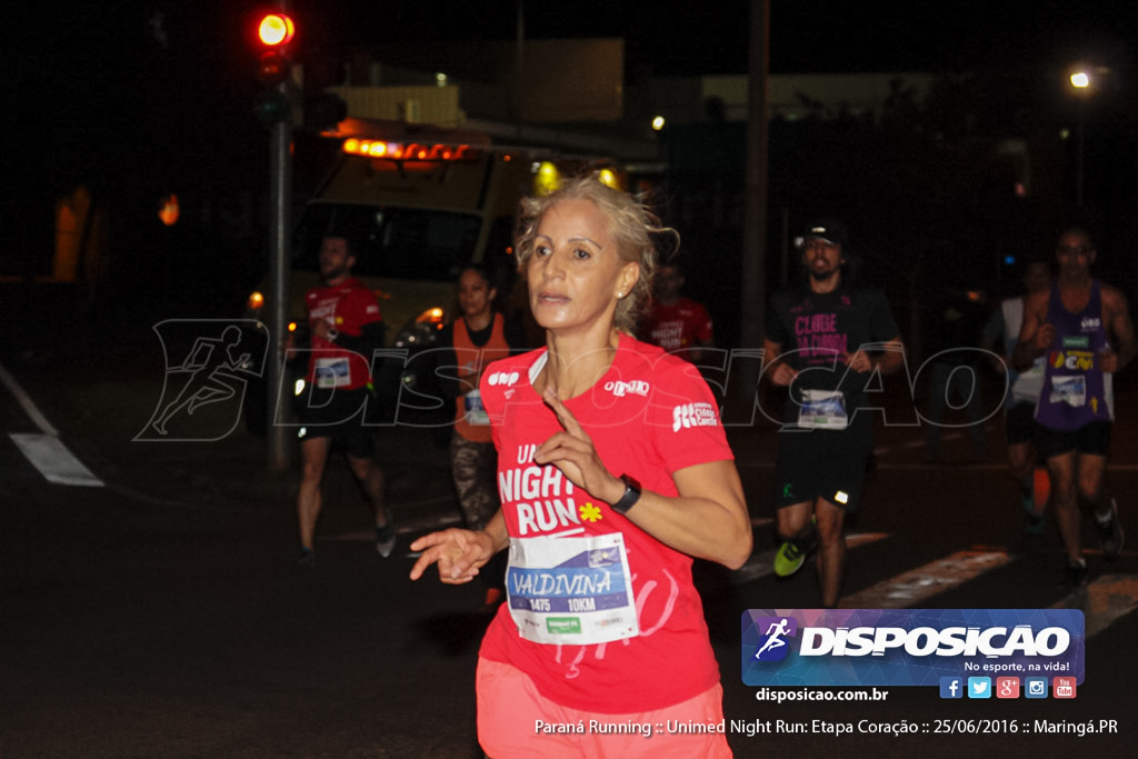 Unimed Night Run: Etapa Coração :: Paraná Running 2016