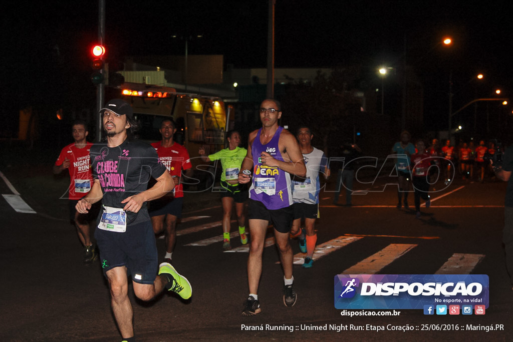 Unimed Night Run: Etapa Coração :: Paraná Running 2016