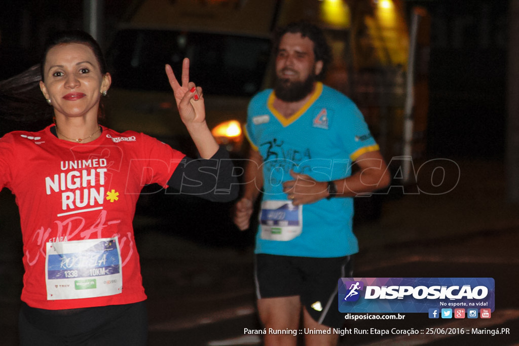 Unimed Night Run: Etapa Coração :: Paraná Running 2016