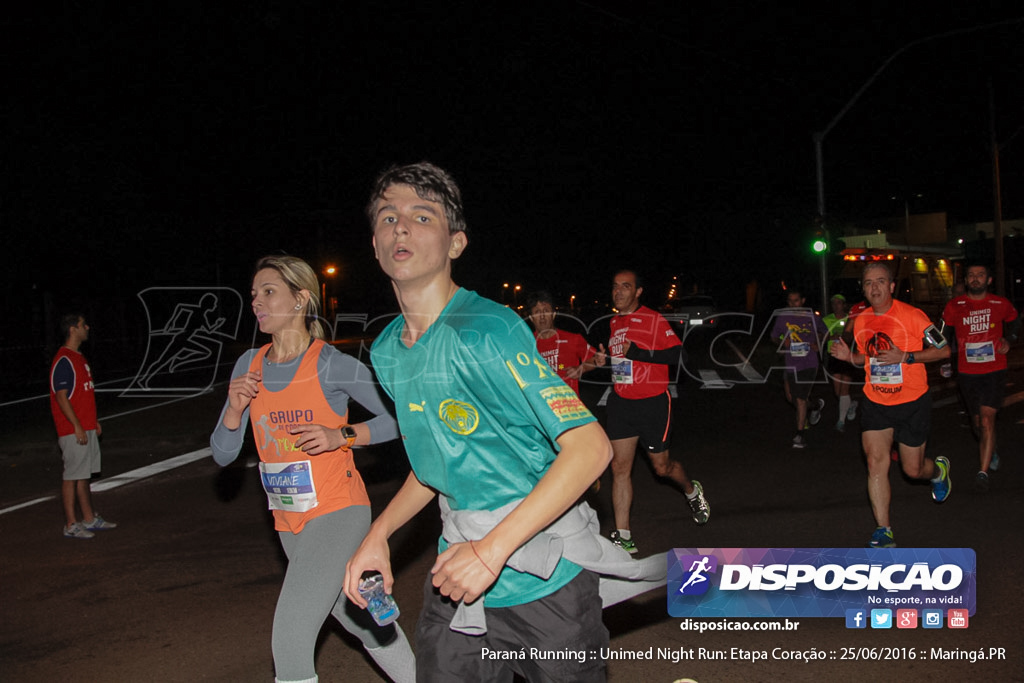 Unimed Night Run: Etapa Coração :: Paraná Running 2016