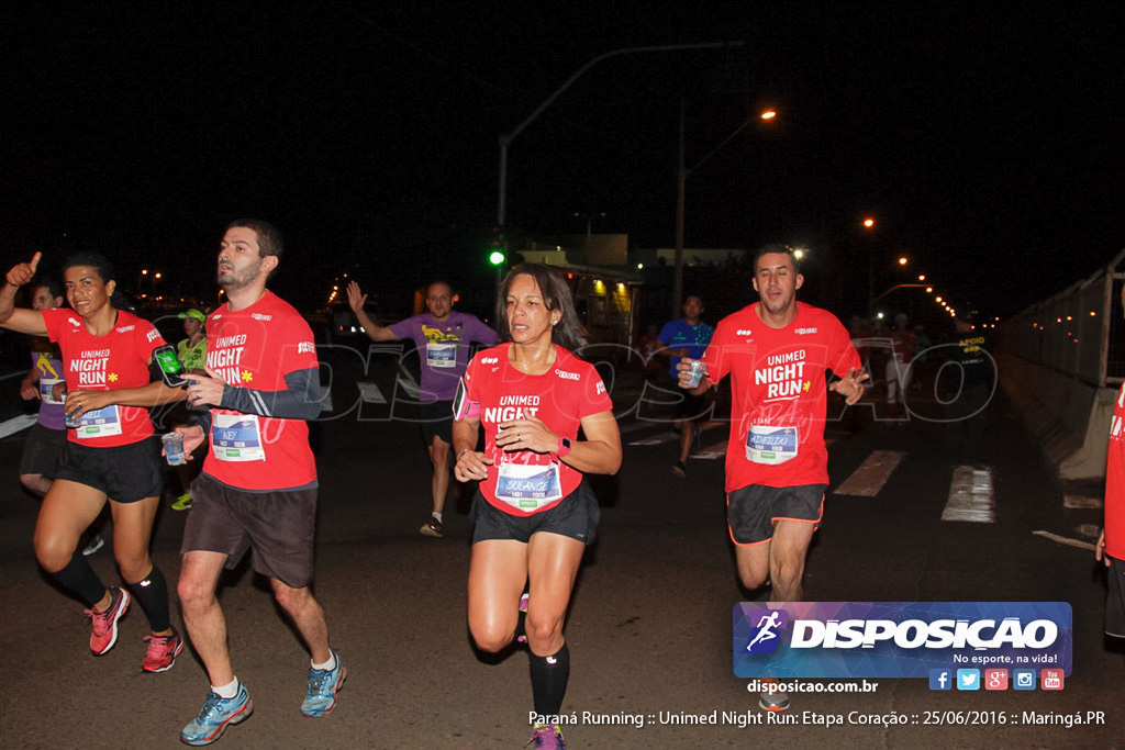 Unimed Night Run: Etapa Coração :: Paraná Running 2016