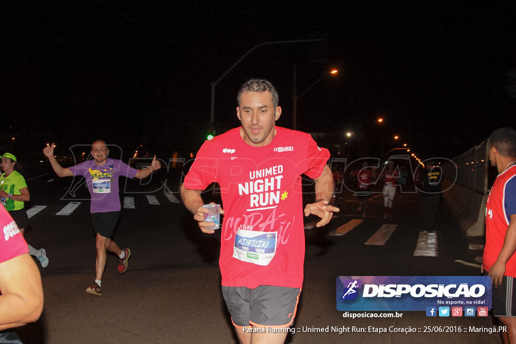 Unimed Night Run: Etapa Coração :: Paraná Running 2016