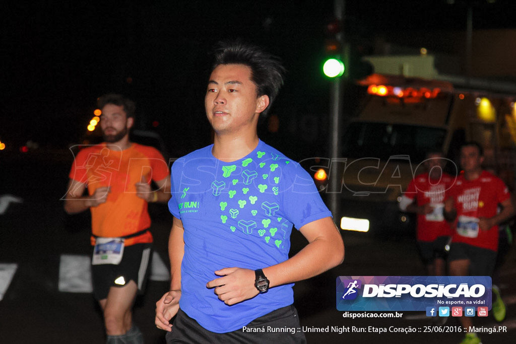 Unimed Night Run: Etapa Coração :: Paraná Running 2016