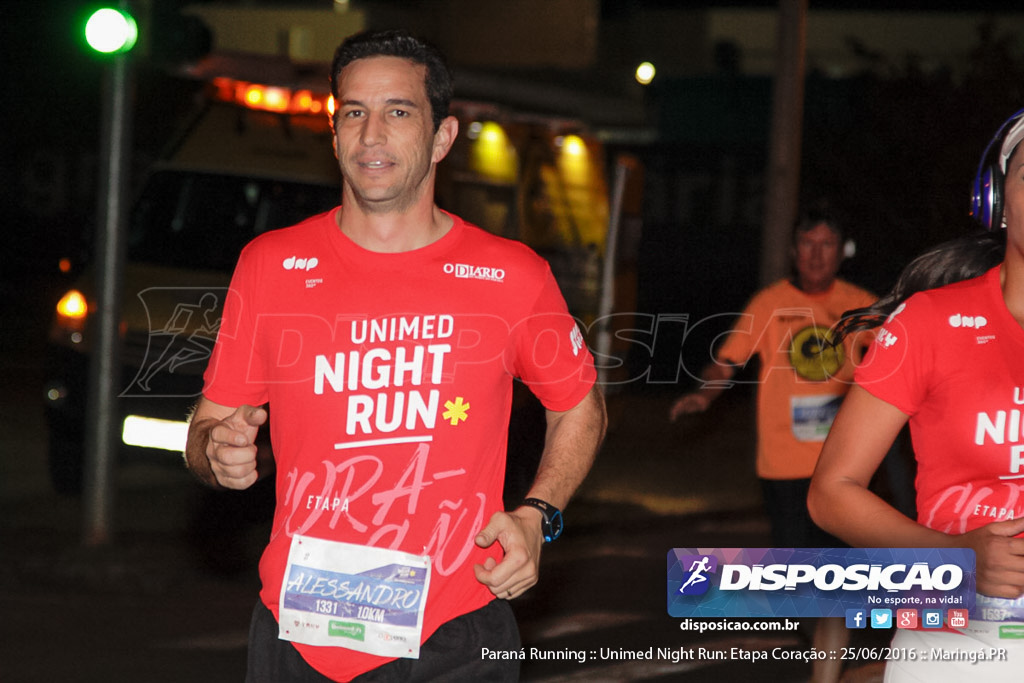 Unimed Night Run: Etapa Coração :: Paraná Running 2016