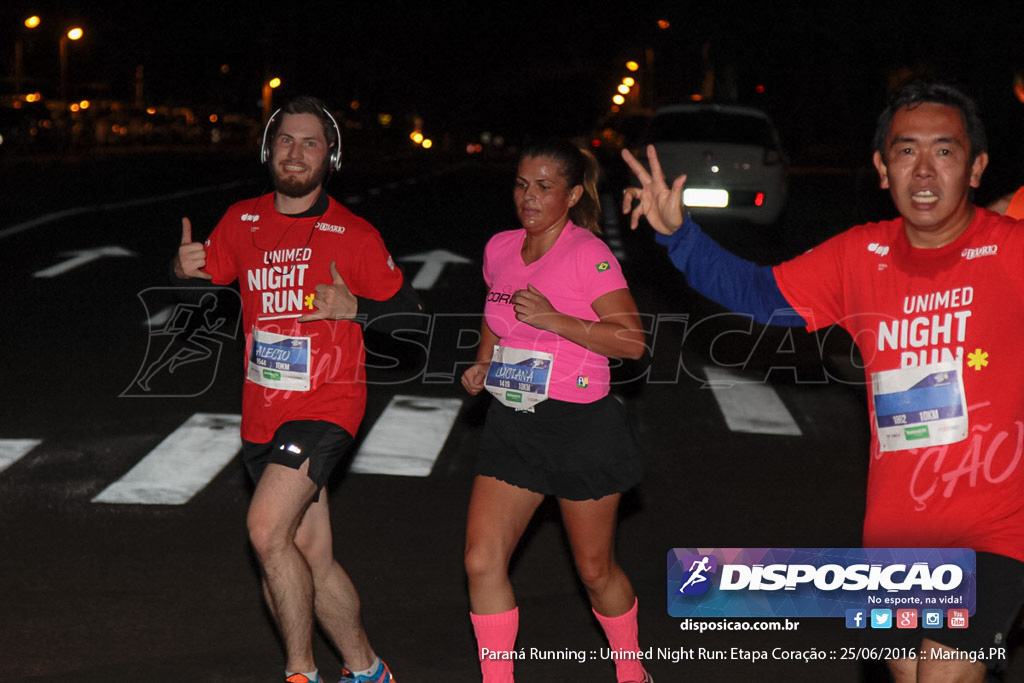 Unimed Night Run: Etapa Coração :: Paraná Running 2016