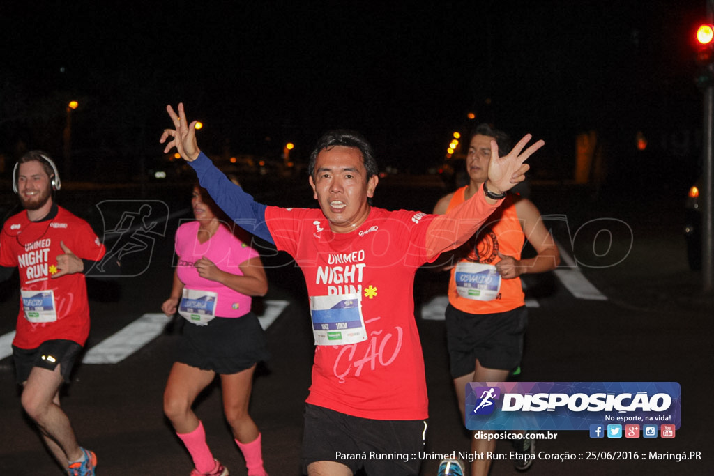 Unimed Night Run: Etapa Coração :: Paraná Running 2016