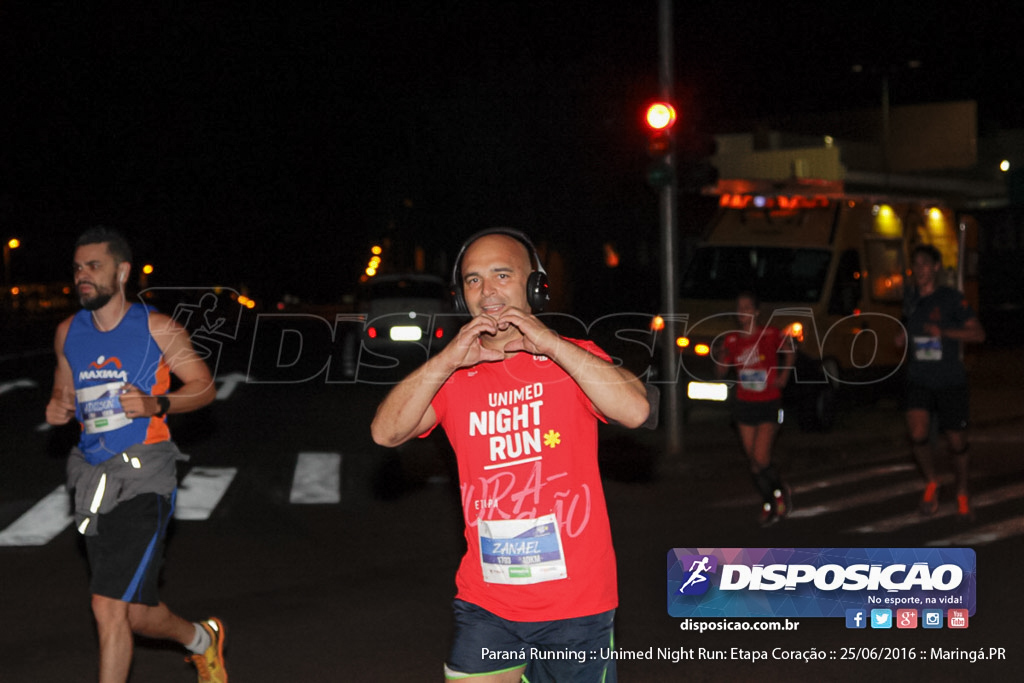 Unimed Night Run: Etapa Coração :: Paraná Running 2016