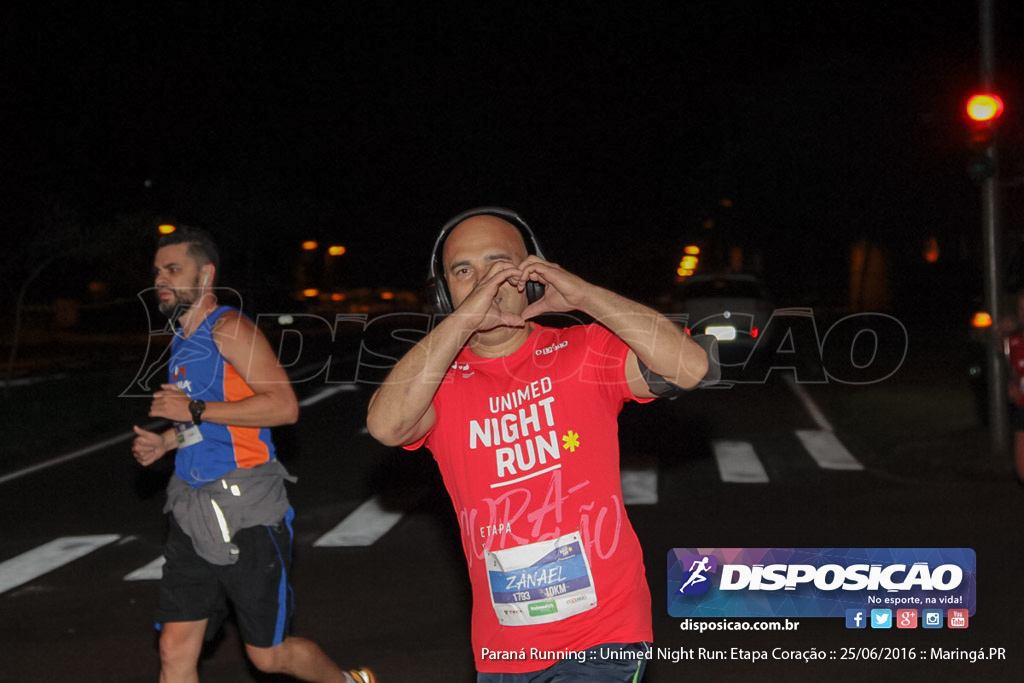 Unimed Night Run: Etapa Coração :: Paraná Running 2016