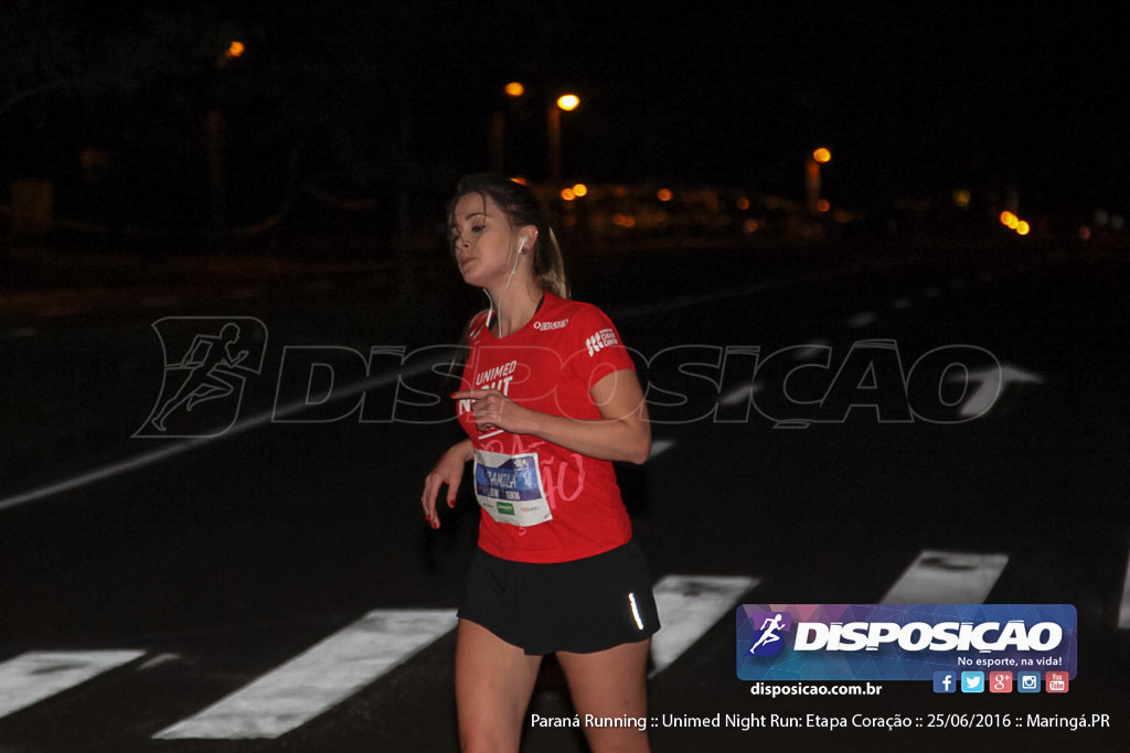 Unimed Night Run: Etapa Coração :: Paraná Running 2016