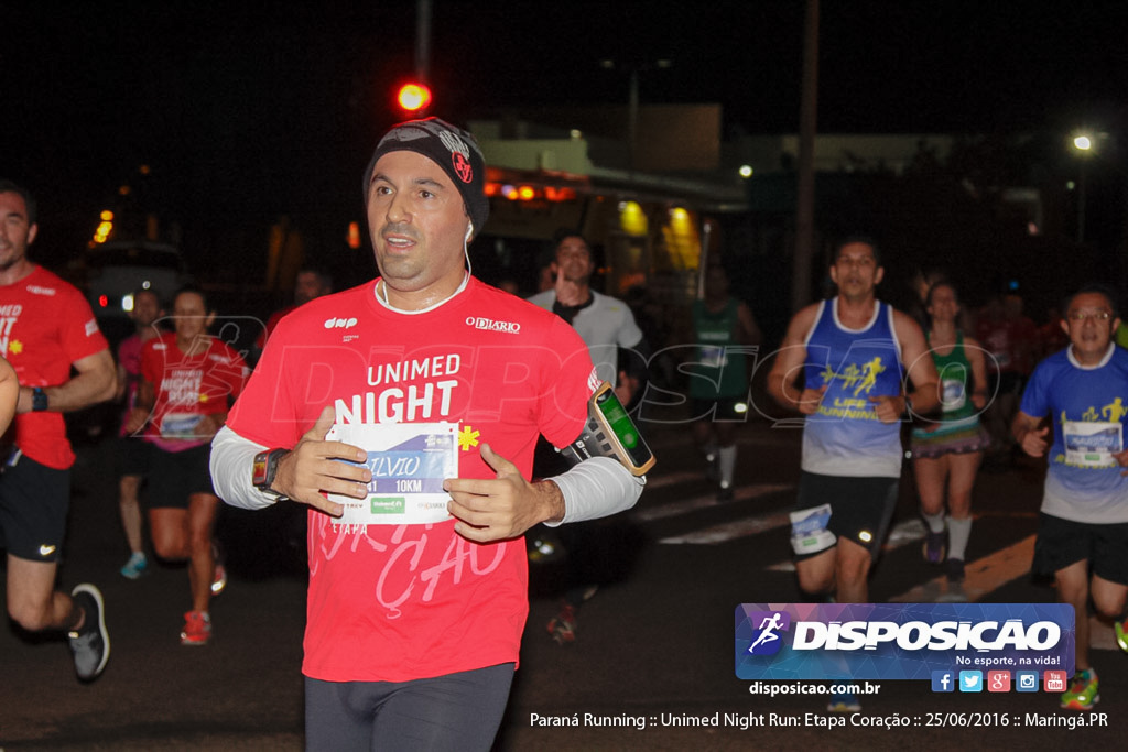 Unimed Night Run: Etapa Coração :: Paraná Running 2016