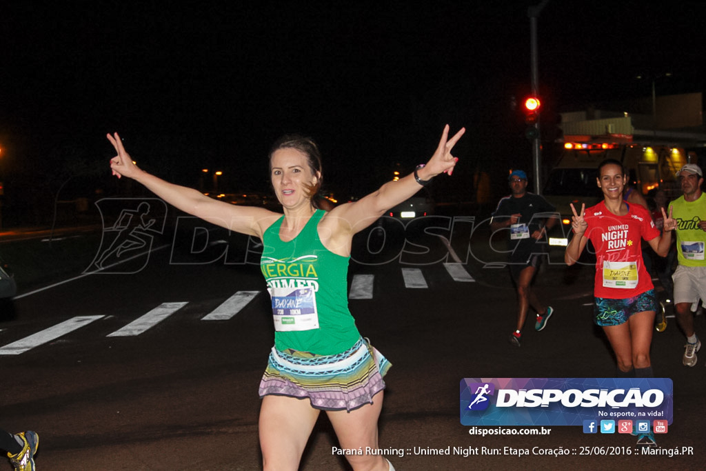 Unimed Night Run: Etapa Coração :: Paraná Running 2016