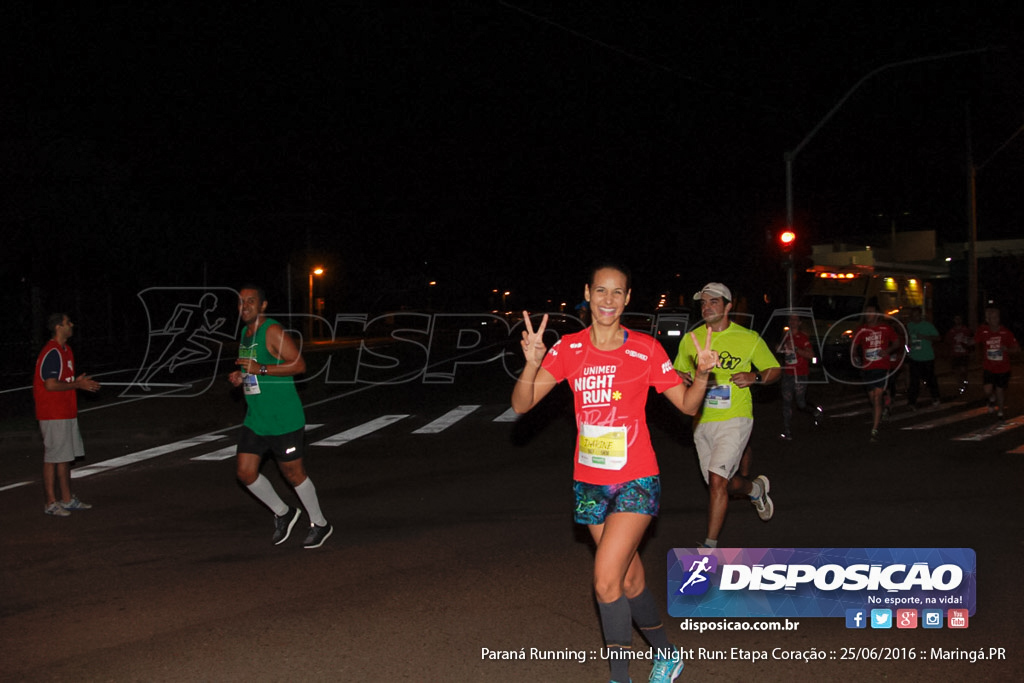 Unimed Night Run: Etapa Coração :: Paraná Running 2016