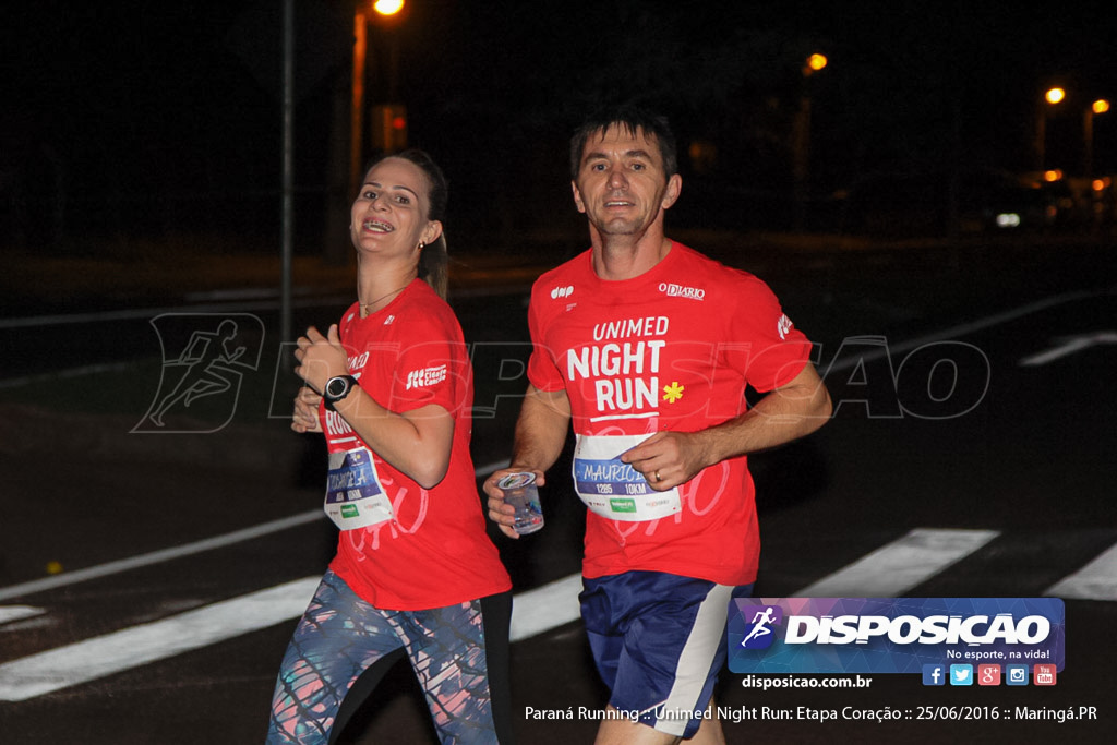 Unimed Night Run: Etapa Coração :: Paraná Running 2016