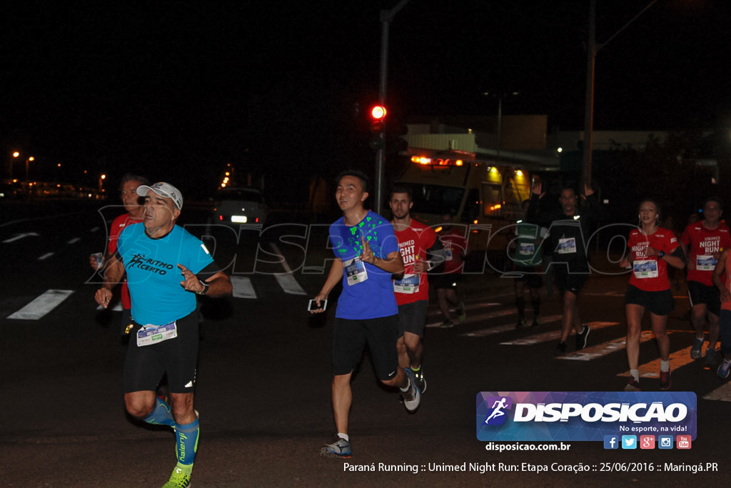 Unimed Night Run: Etapa Coração :: Paraná Running 2016