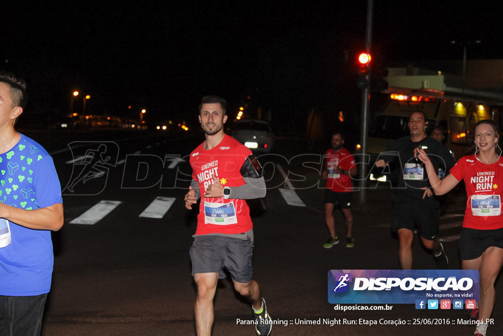 Unimed Night Run: Etapa Coração :: Paraná Running 2016