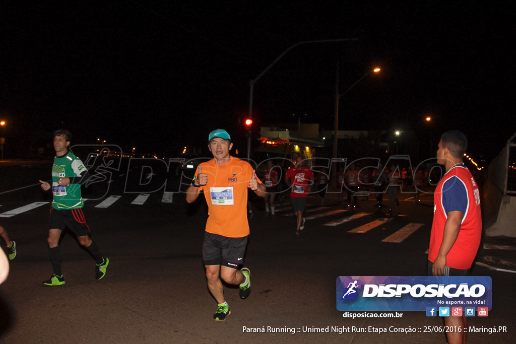 Unimed Night Run: Etapa Coração :: Paraná Running 2016