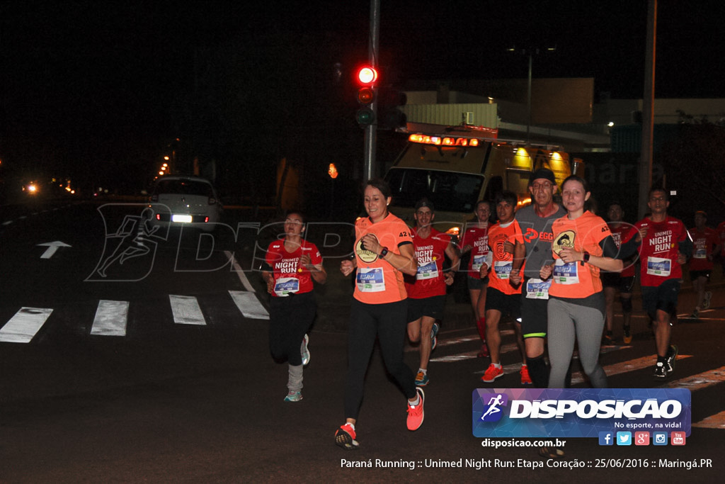 Unimed Night Run: Etapa Coração :: Paraná Running 2016