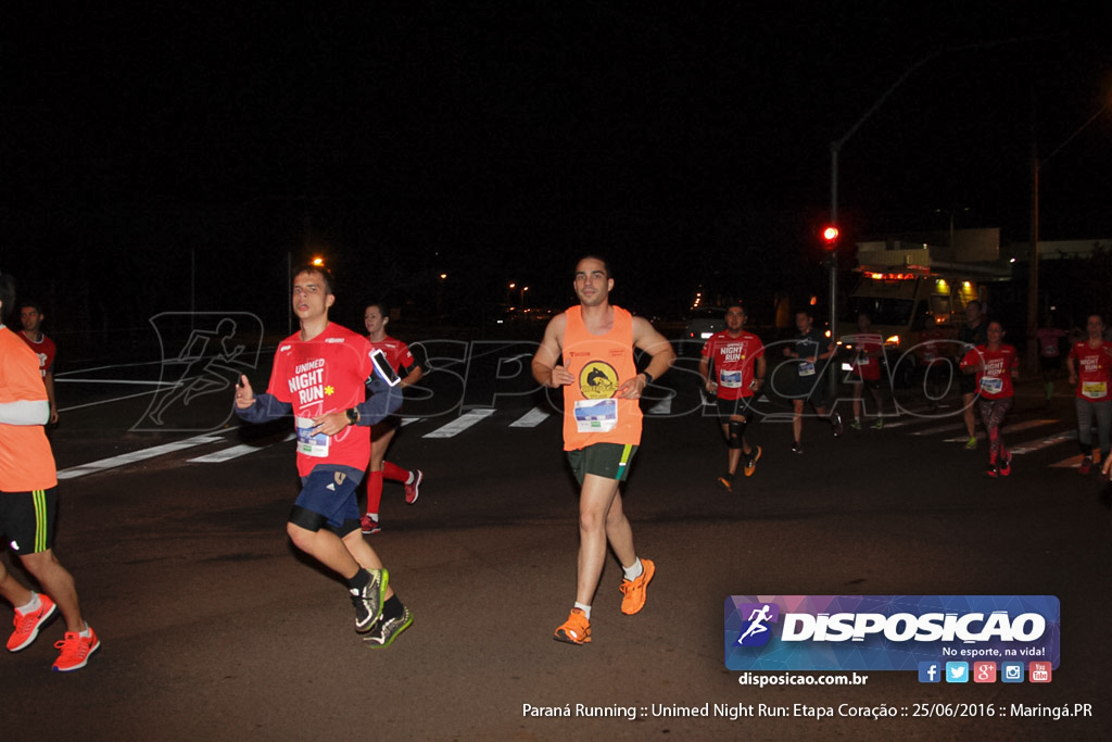 Unimed Night Run: Etapa Coração :: Paraná Running 2016