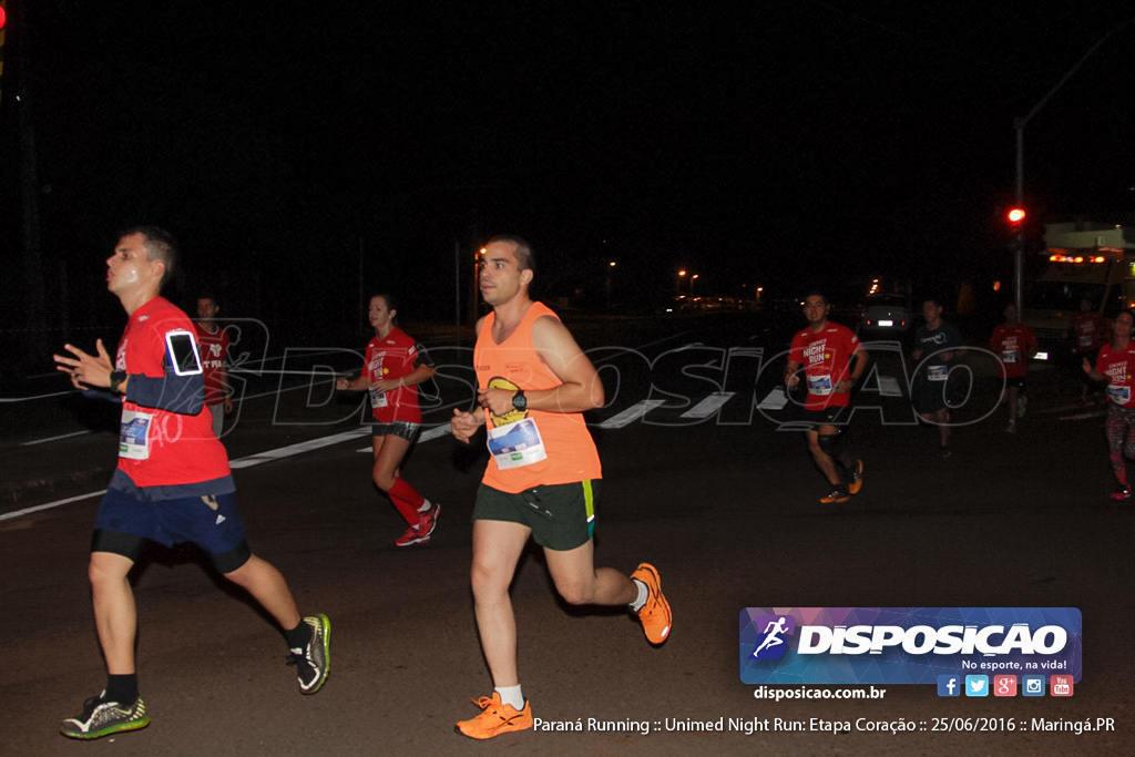 Unimed Night Run: Etapa Coração :: Paraná Running 2016